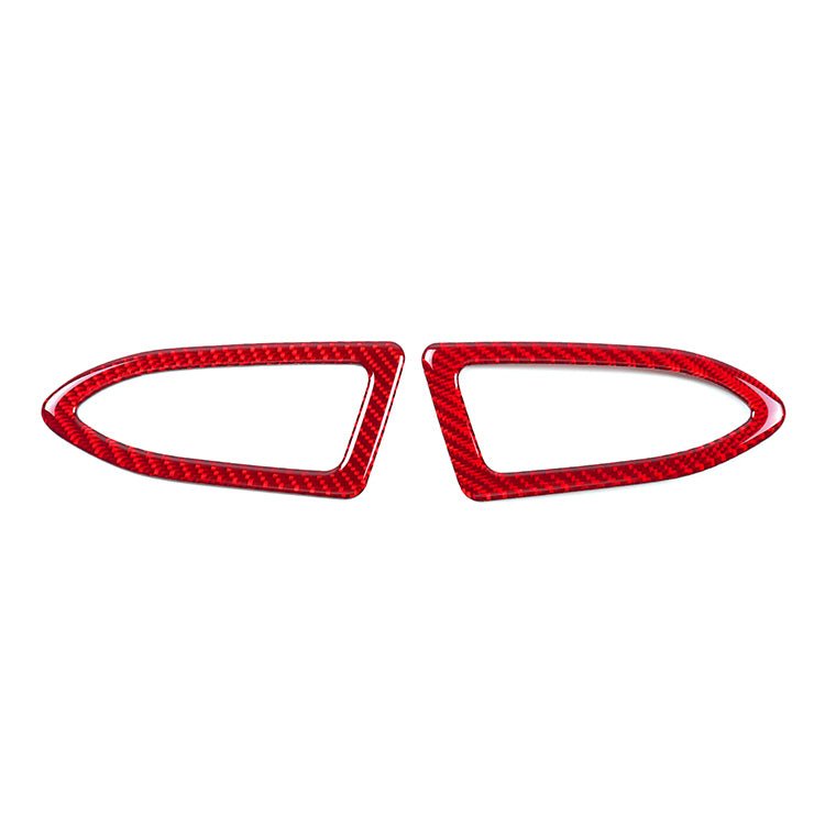 JDMuscle [22-26 WRX] P&S Series Carbon Fiber Dash AC Trim 2 PC | Black Carbon Fiber/ Red Carbon Fiber*Clearance*No Returns*
