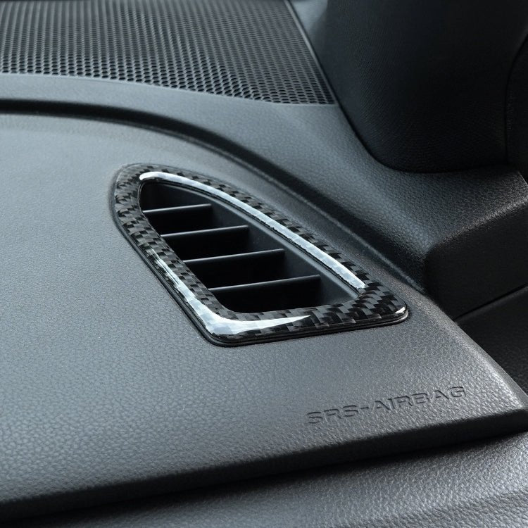 JDMuscle [22-26 WRX] P&S Series Carbon Fiber Dash AC Trim 2 PC | Black Carbon Fiber/ Red Carbon Fiber*Clearance*No Returns*