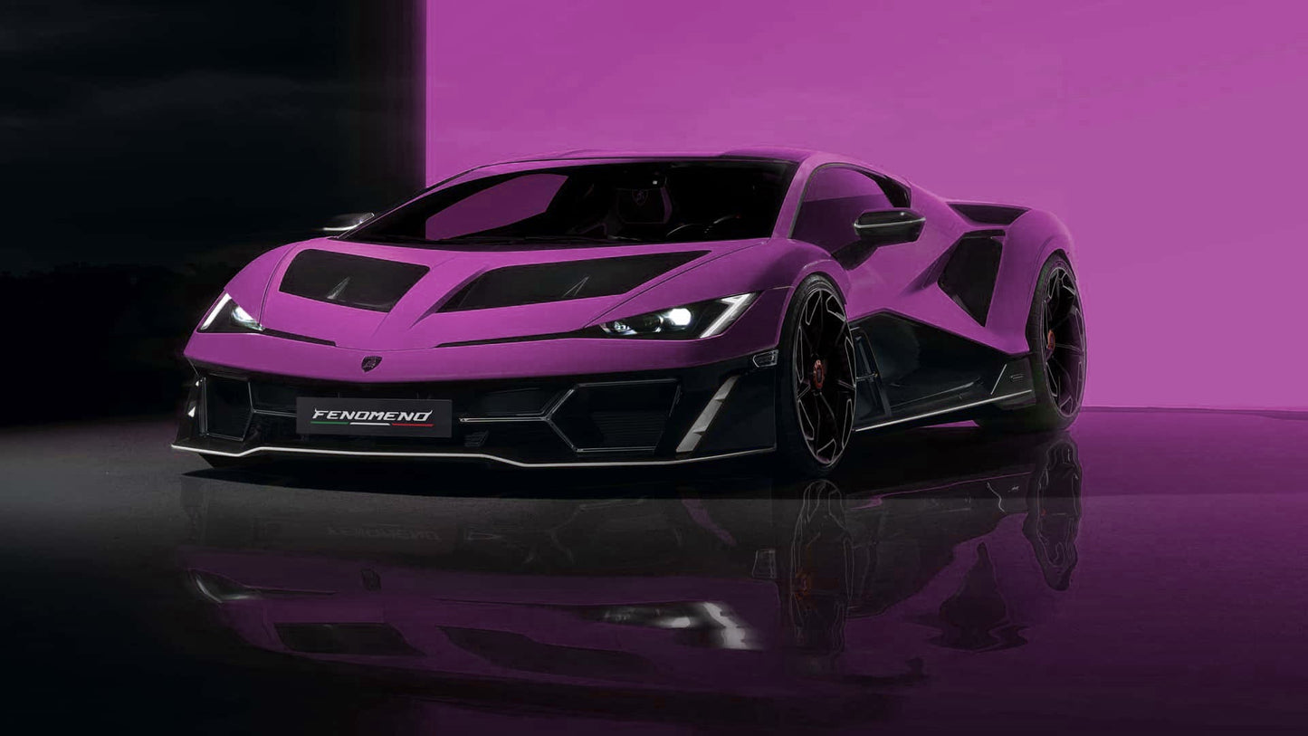MR Models 2025 Lamborghini Fenomeno Viola 30th (Purple) 1:18 WITH DISPLAY