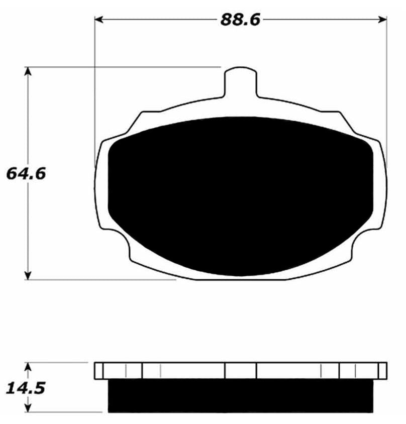 Porterfield Brake Pads for 1980 MG MGB GT