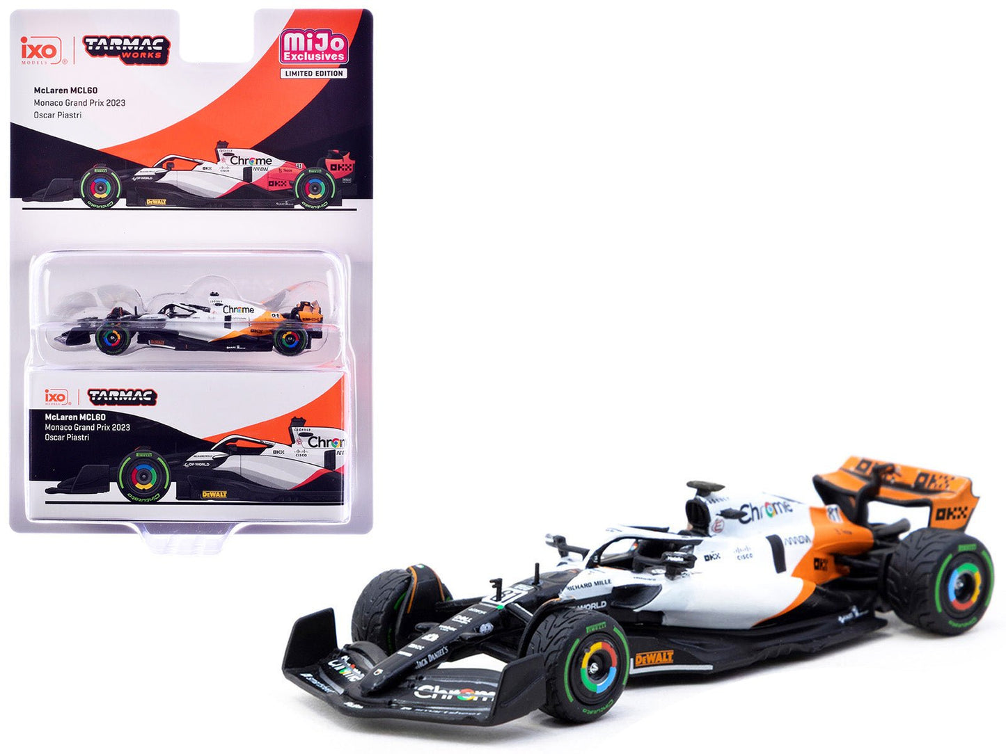 McLaren MCL60 #81 Oscar Piastri Formula One F1 "Monaco GP" (2023) "Global64" Series 1/64 Diecast Model by Tarmac Works  free shipping USA