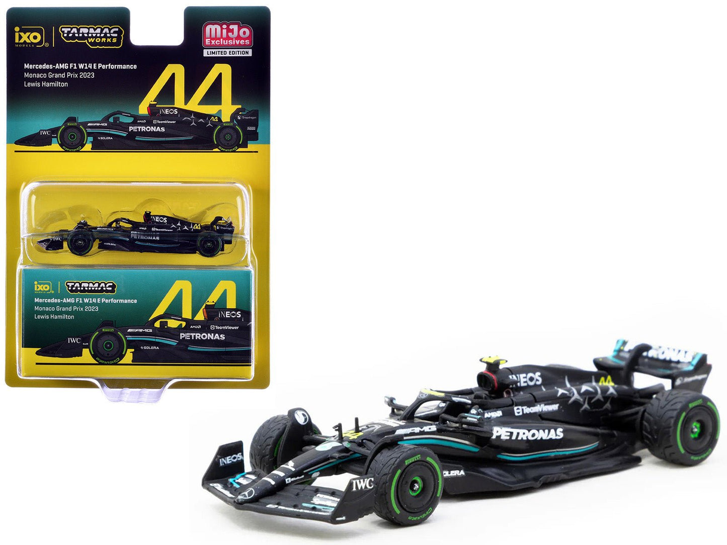 Mercedes-AMG F1 W14 E Performance #44 Lewis Hamilton Formula One F1 "Monaco GP" (2023) "Global64" Series 1/64 Diecast Model by Tarmac Works  free shipping USA