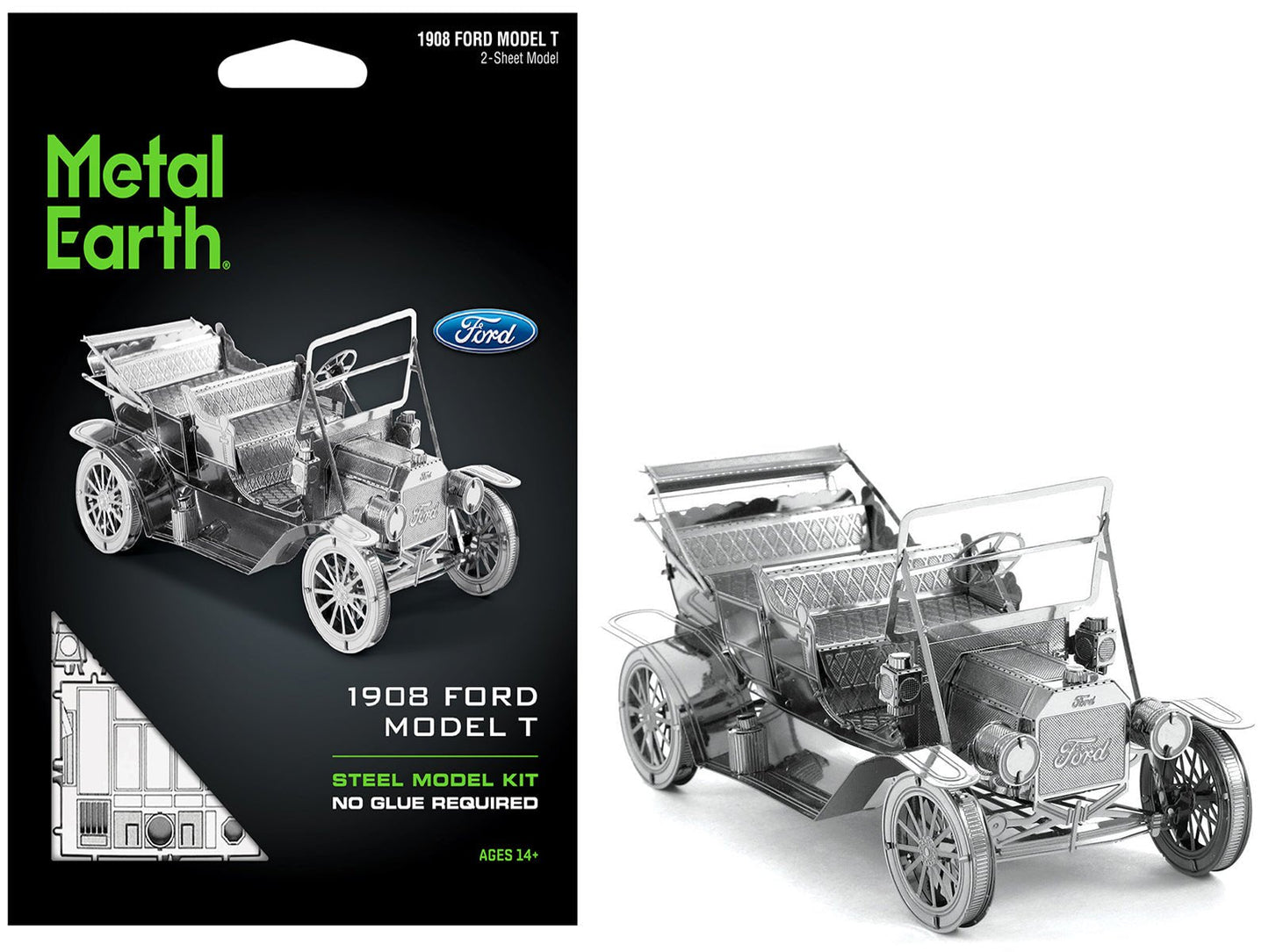 Model Kit 1908 Ford Model T Metal (Moderate Difficulty) Steel Model by Metal Earth  free shipping USA