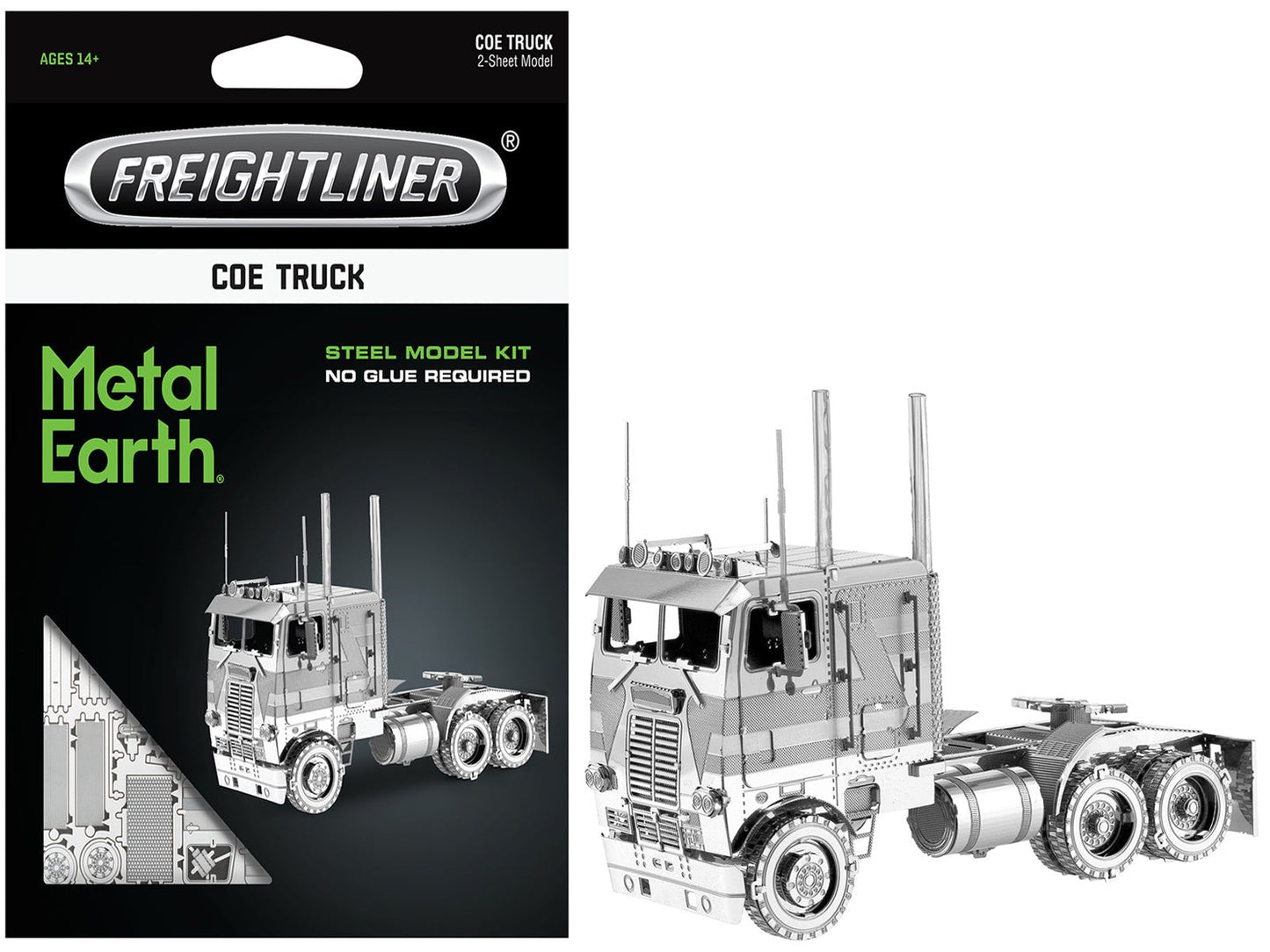 Model Kit Freightliner COE Truck (Challenging Difficulty) Steel Model by Metal Earth  free shipping USA