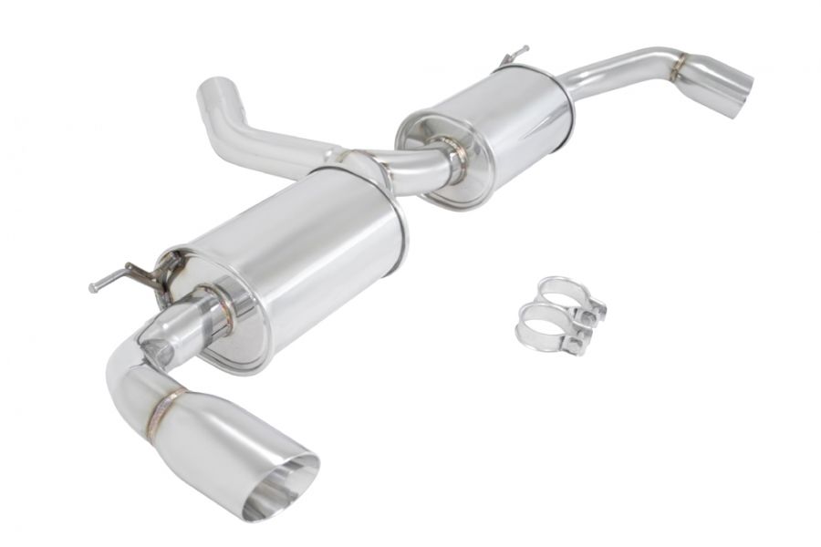 Megan Racing Supremo Exhaust System Axle Back for BMW X5 E70 2007-2013 Dual Stainless Rolled Tips MR-ABE-BE70-SRT