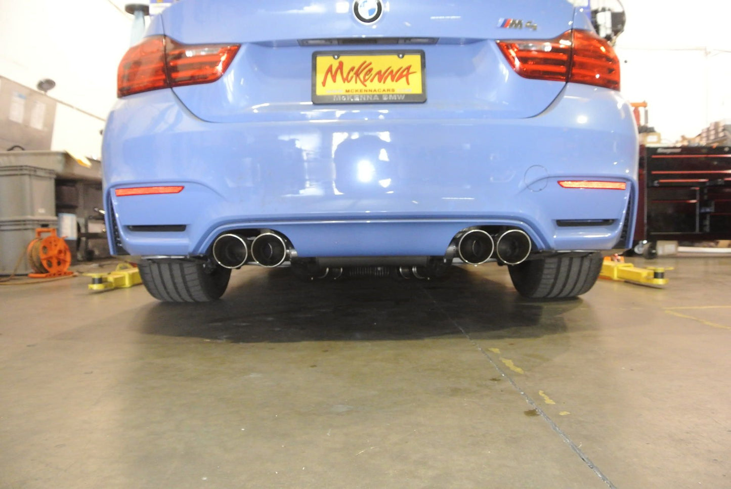Megan Racing Axle Back Exhaust for BMW M4 F82 2015+ Stainless T-304 Quad Tip - Various Finishes