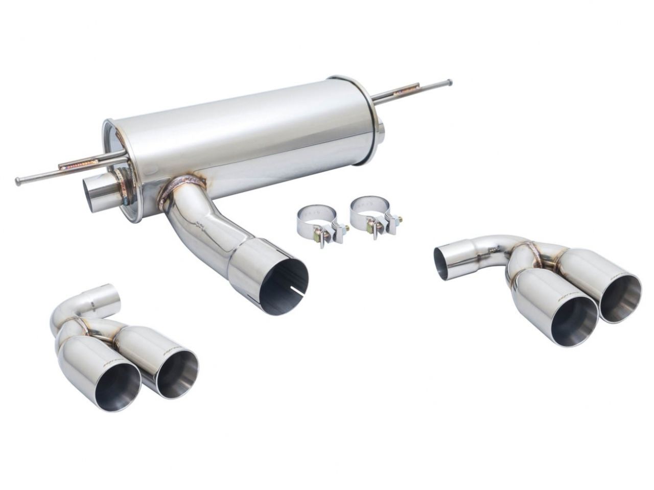 Megan Racing Axle Back Exhaust for 2016+ BMW M2 F87 - T-304 Stainless Steel, Black Chrome Finish