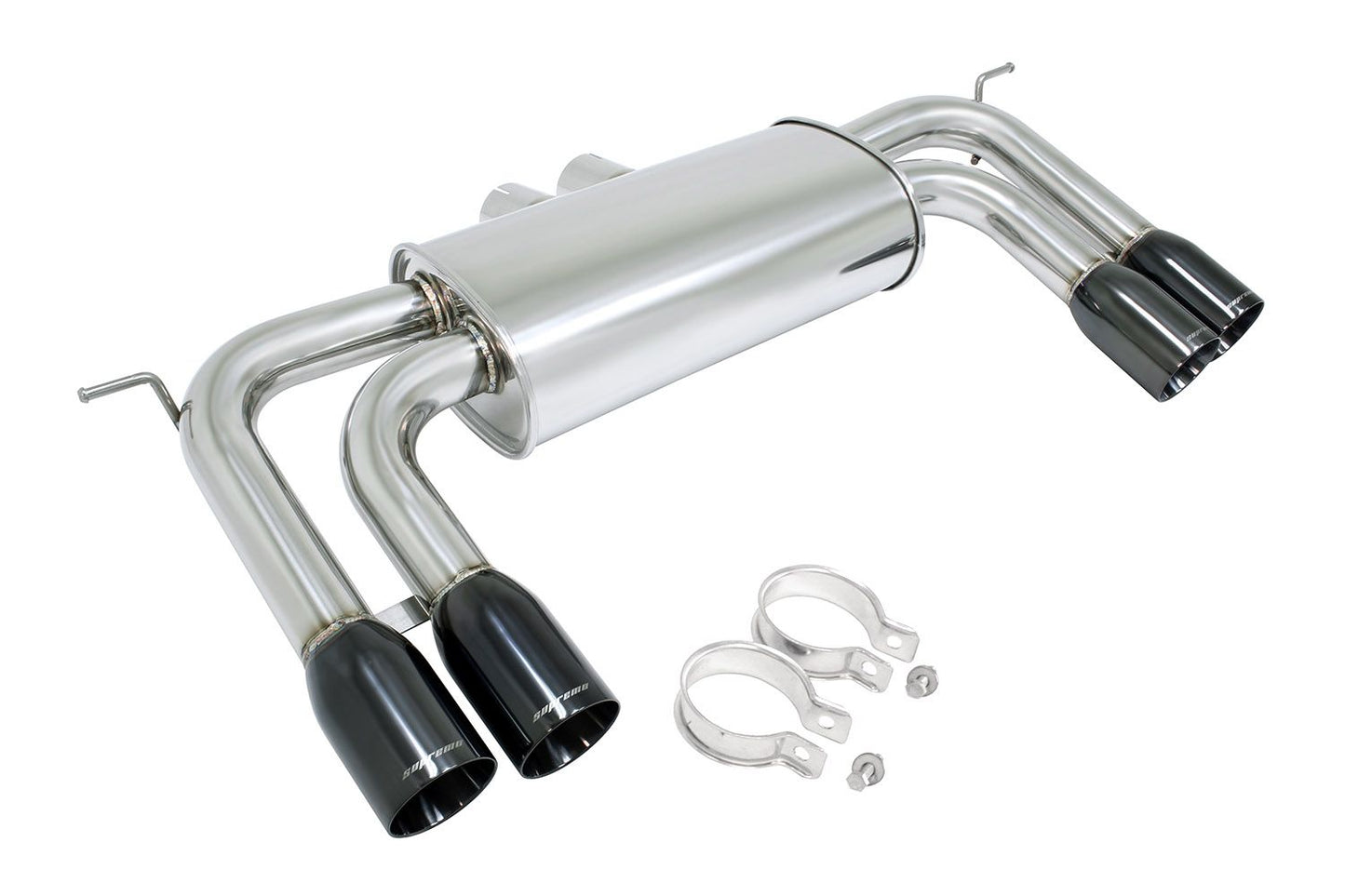 Megan Racing Axle Back Exhaust for 2010-2014 BMW X5M / X6M Blue Titanium Tips
