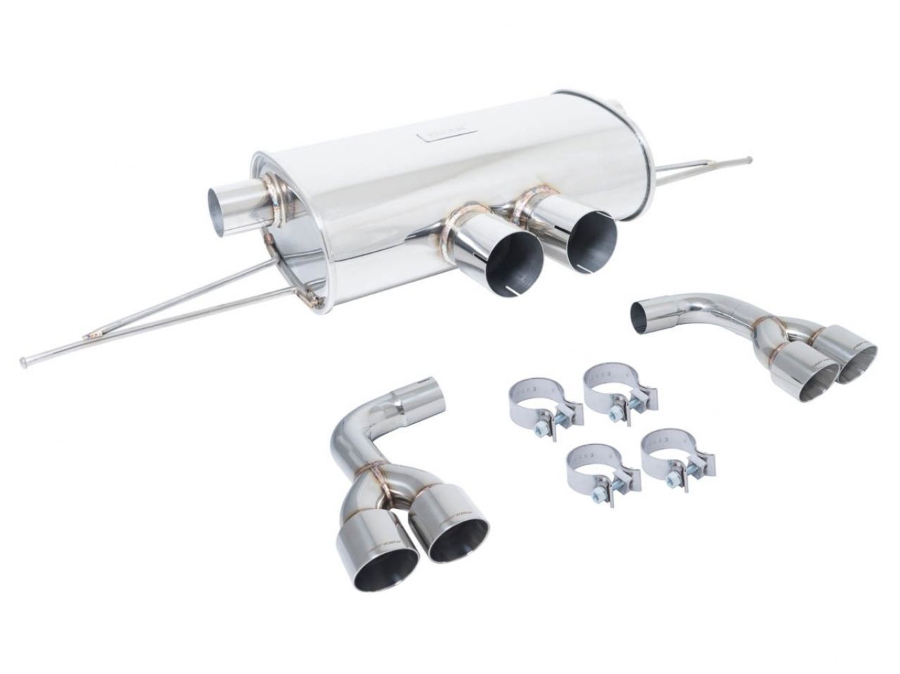 Megan Racing Axle Back for 2015+ BMW X5M (F85) / 2014+ BMW X6M (F16) - T-304 Stainless Steel Quad Exhaust Tip 63mm ID 90mm OD
