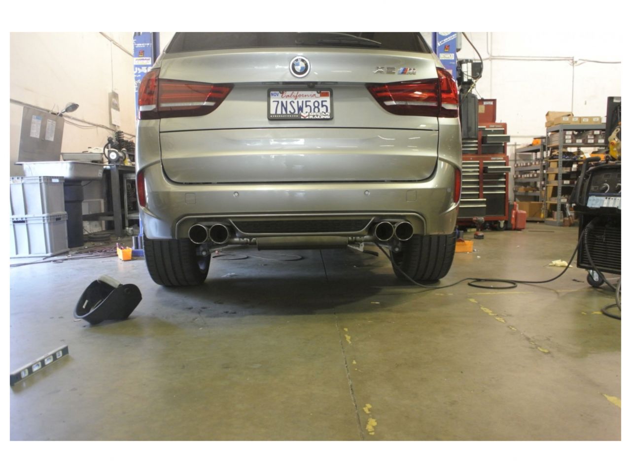 Megan Racing Axle Back for 2015+ BMW X5M (F85) / 2014+ BMW X6M (F16) - T-304 Stainless Steel Quad Exhaust Tip 63mm ID 90mm OD