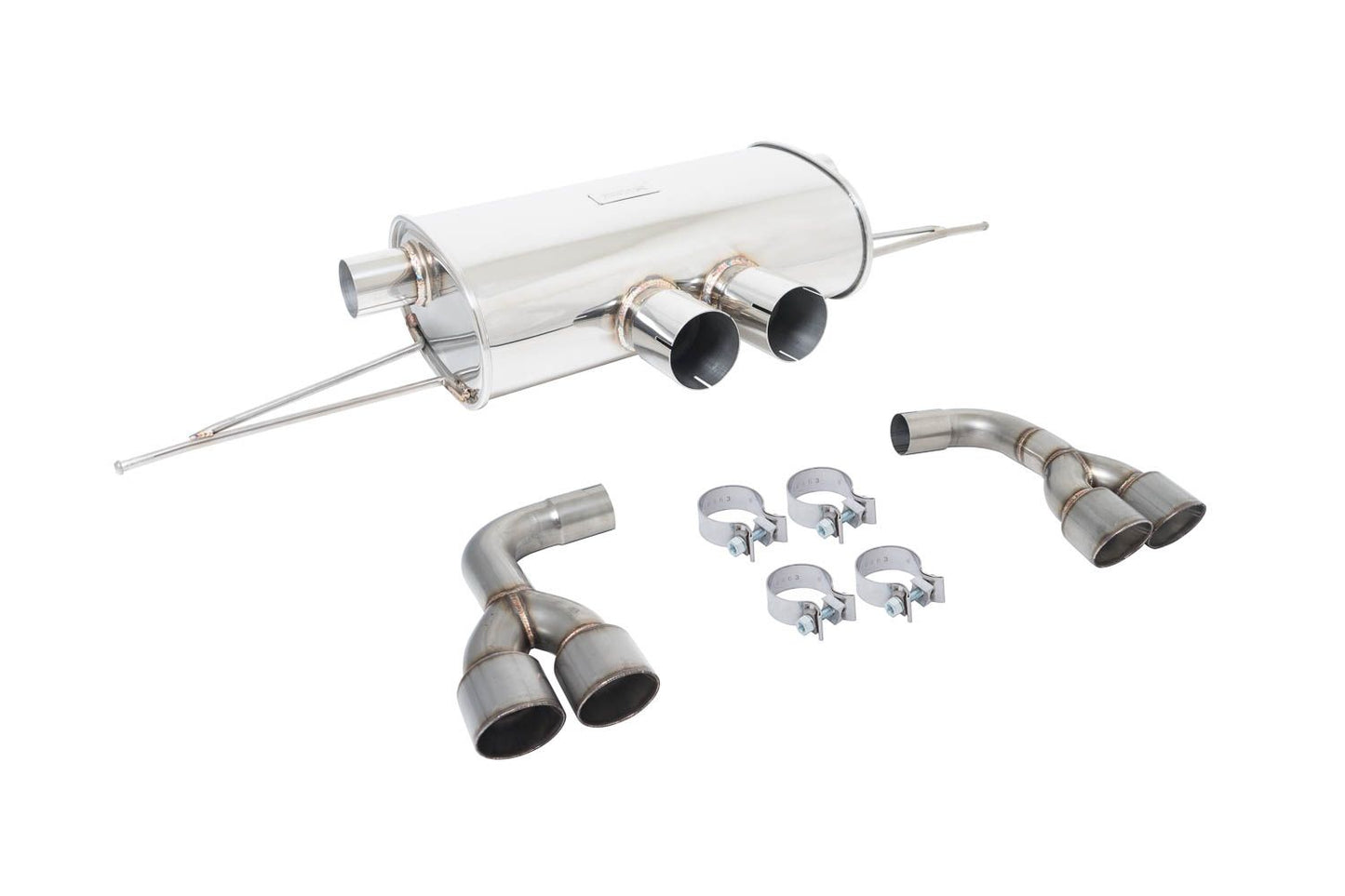 Megan Racing Axle Back for 2015+ BMW X5M (F85) / 2014+ BMW X6M (F16) - T-304 Stainless Steel Quad Exhaust Tip 63mm ID 90mm OD
