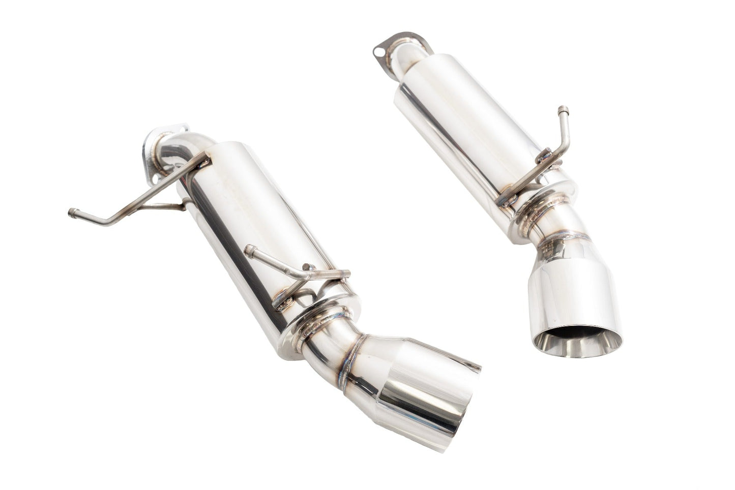 Megan Racing Axleback Exhaust for Infiniti G37 Coupe 2008-2013 / Q60 Coupe 2014-2015 - T-304 Stainless Steel Dual Canister RWD LW-ABE-IG08