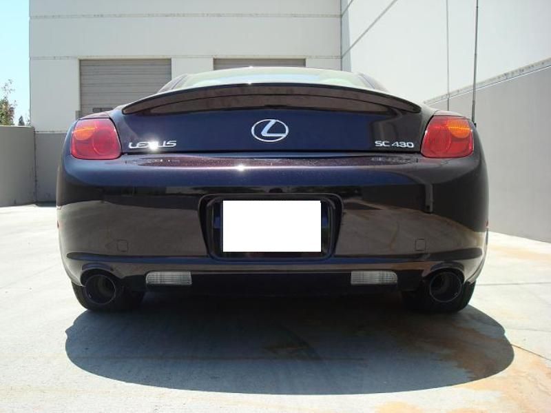 Megan Racing Axle-Back Exhaust for Lexus SC430 2002-2010 Dual 4" Burnt Tips Stainless Steel