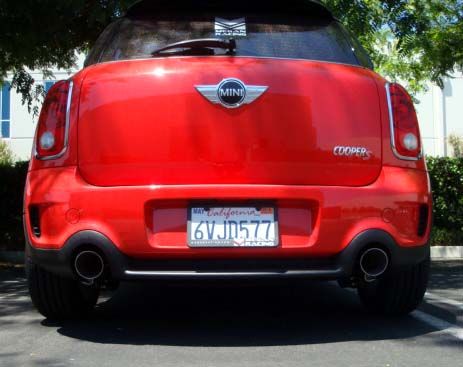 Megan Racing - Axle Back Exhaust for 2011-2016 Mini Cooper Countryman R60 Stainless Rolled Tips
