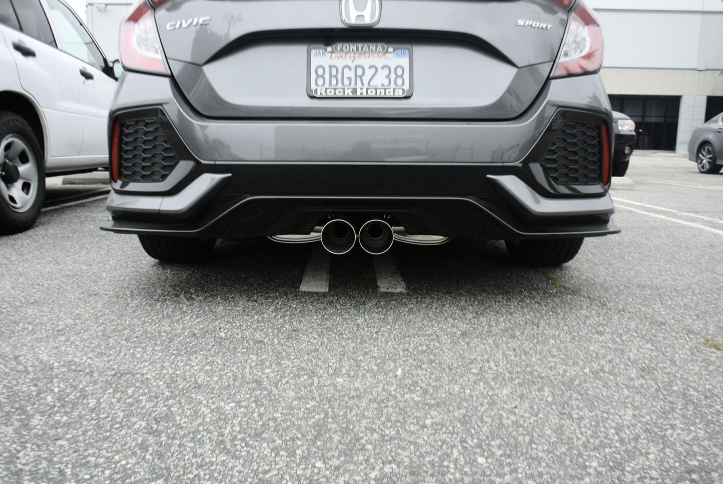 Megan Racing Cat-Back Exhaust System for 2016+ Honda Civic 1.5 Turbo 5-Door Hatchback (Sport Trim) Burnt-Roll Tip MR-CBS-HC16T-VO