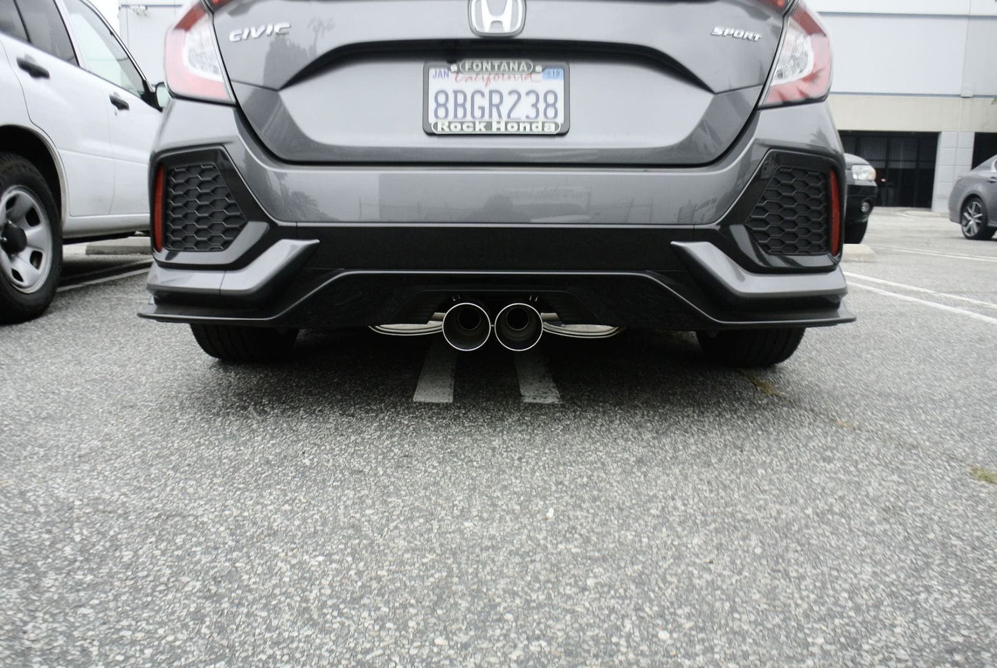 Megan Racing Cat-Back Exhaust System for 2016+ Honda Civic 1.5 Turbo 5-Door Hatchback (Sport Trim) Burnt-Roll Tip MR-CBS-HC16T-VO