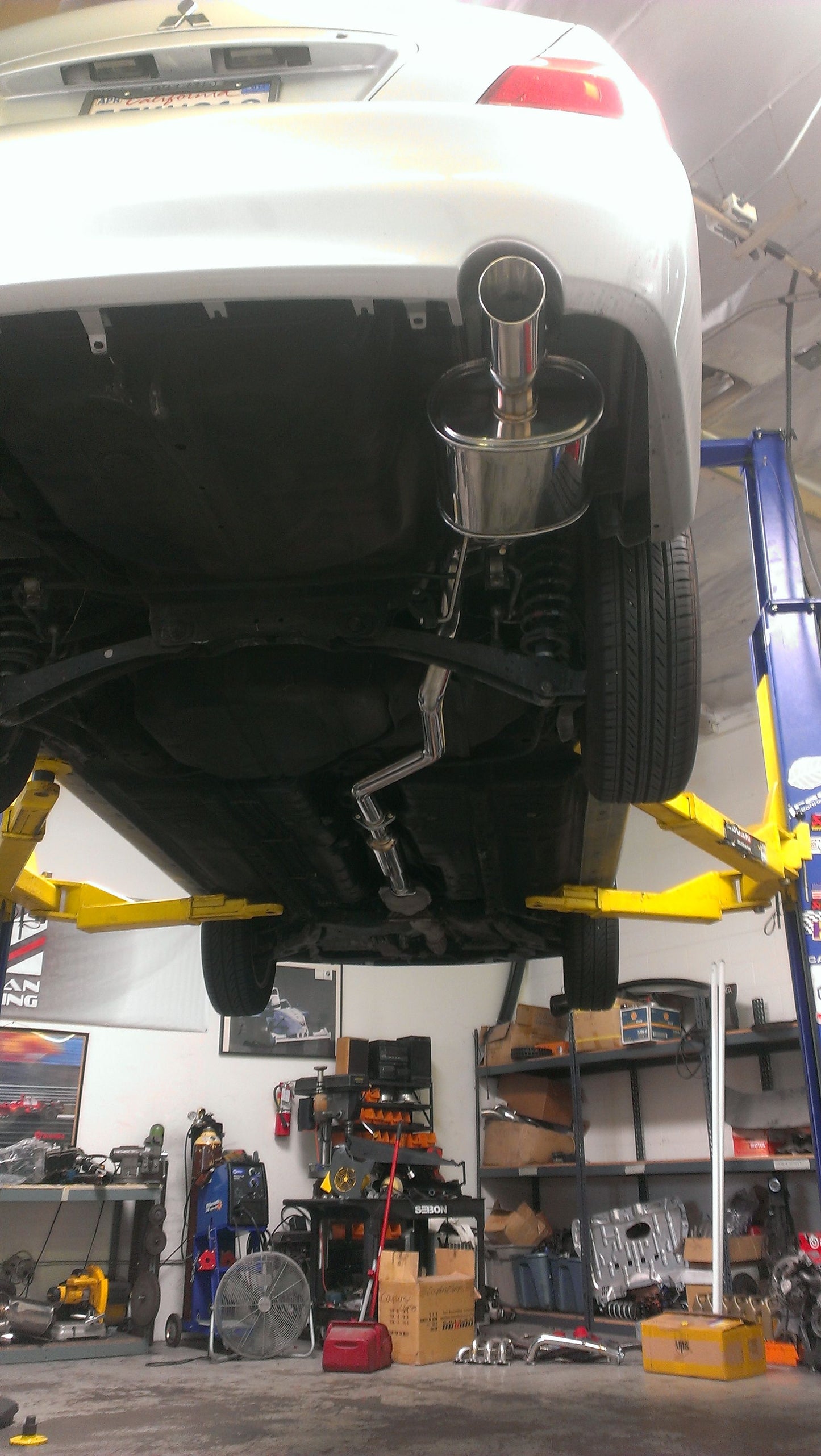 Megan Racing Cat-Back Exhaust System for 2002-2006 Mitsubishi Lancer - Stainless Rolled Tips