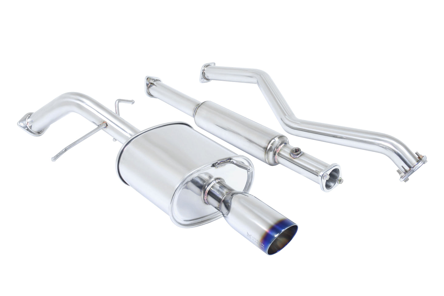 Megan Racing Cat-Back Exhaust System for 2002-2006 Mitsubishi Lancer - Stainless Rolled Tips