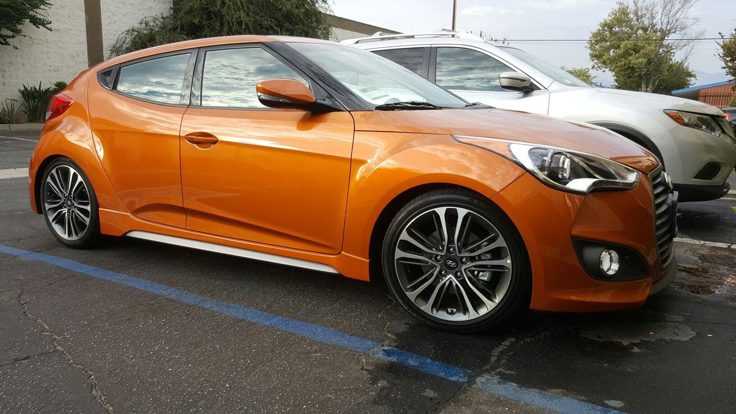 Megan Racing Lowering Springs Front/Rear for 2011-2016 Hyundai Veloster Turbo SAE 9254 Cold Wound Powder-Coated - MR-LS-HYV11T