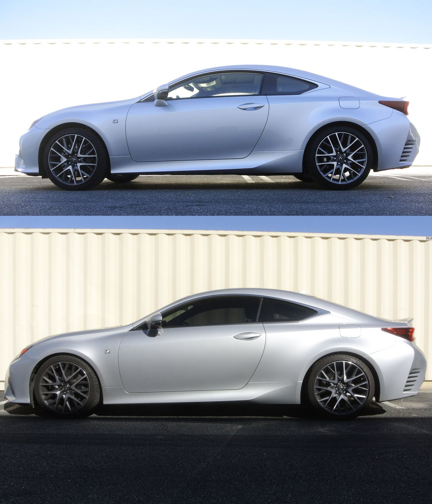 Megan Racing Lowering Springs - RWD for Lexus RC350 2015+ SAE 9254 Cold Wound Steel 40.64mm Drop MR-LS-LRC15