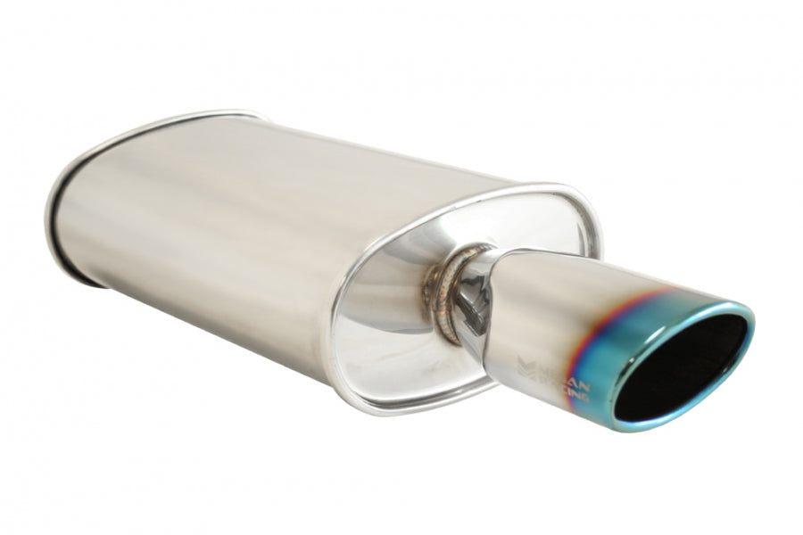 Megan Racing Universal Exhaust O ST Muffler (Single Oval Tip) - MR-MU-OST