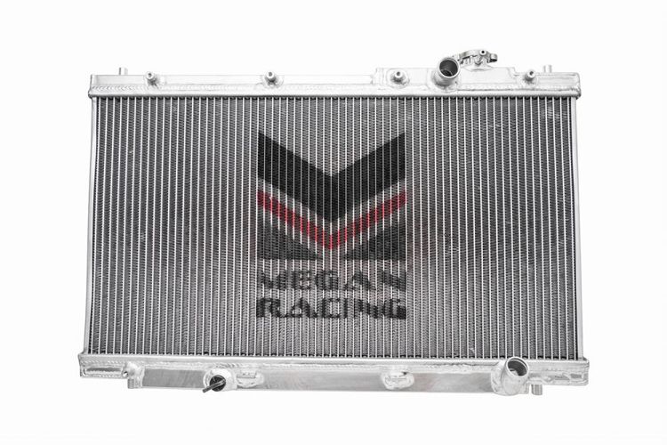 Megan Racing - Radiator 2 Row for 2001-2005 Honda Civic MT 4-Door Aluminum, 1.1 BAR Cap MR-RT-HC01