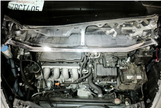 Megan Racing Strut Bar Front Upper for Honda Fit 2009-2014 Race Spec - MR-SB-HF09FU-1P