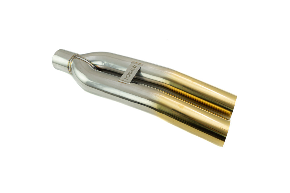 Megan Racing Universal 3" VIP Exhaust Tip - Blast Pipe Style Gold