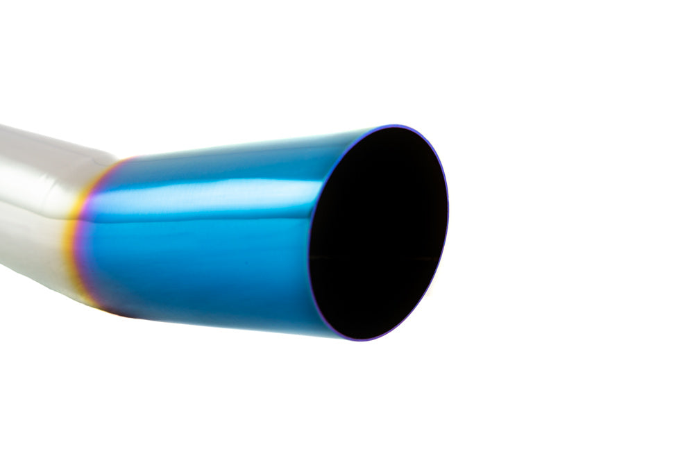 Megan Racing Universal 3" to 4" VIP Exhaust Tips Single Blue Tip – Inlet 75mm Outlet 110mm Length 600mm