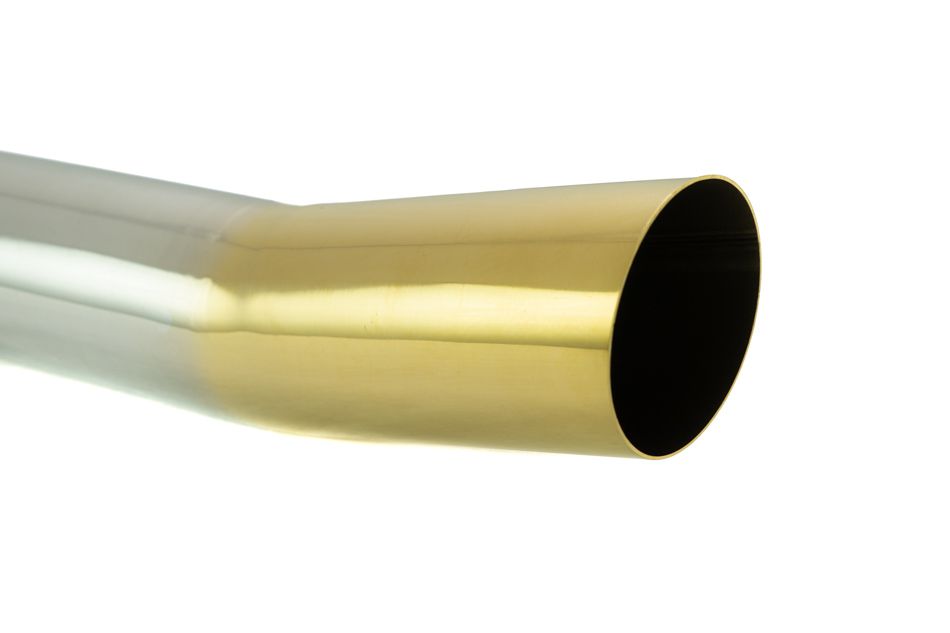 Megan Racing Universal 3" to 4" VIP Exhaust Tips Single Gold Tip - MR-UT-S4GD
