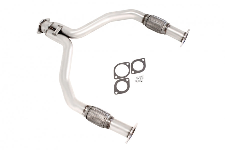 Megan Racing YPipe Direct BoltOn for 2003to2009 Nissan 350Z/370Z, 2008to2016 Infiniti G35/G37 High Flow Flex Pipes Polished T304 Stainless Steel