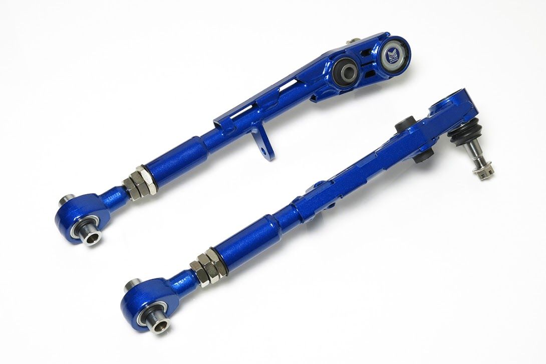 Megan Racing Rear Lower Camber Arm for 1992-2000 Lexus SC300/SC400 Lightweight Steel Alloy Hard Rubber Bushings Turnbuckle Adjustment - MRS-LX-0510