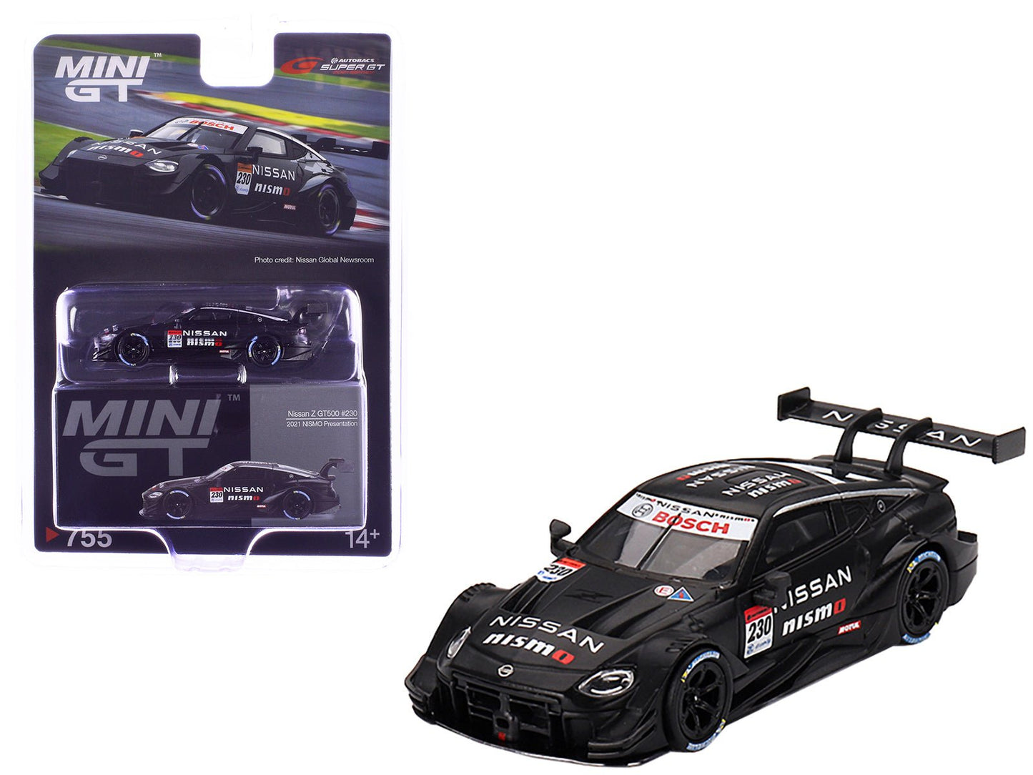 Nissan Z GT500 #230 "NISMO Presentation" "Super GT Series" (2021) Limited Edition 1/64 Diecast Model Car by Mini GT  free shipping USA