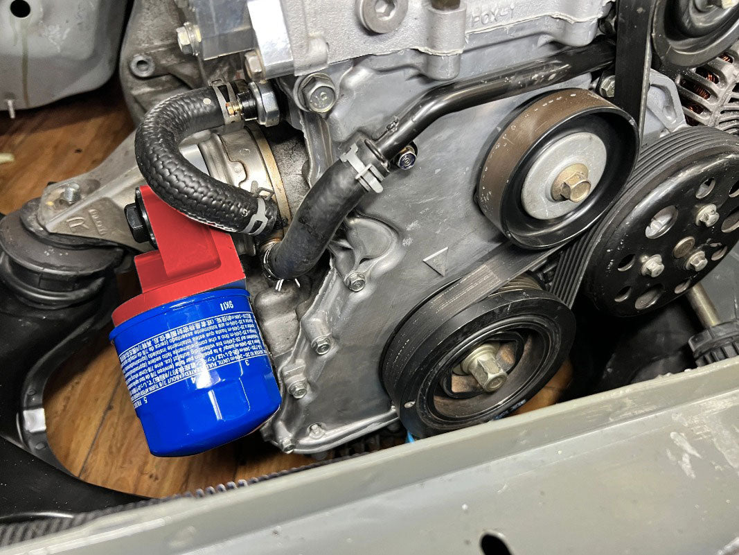 K-Swap K Series Oil Filter Relocation Adapter For Honda Civic Integra EK EG RSX