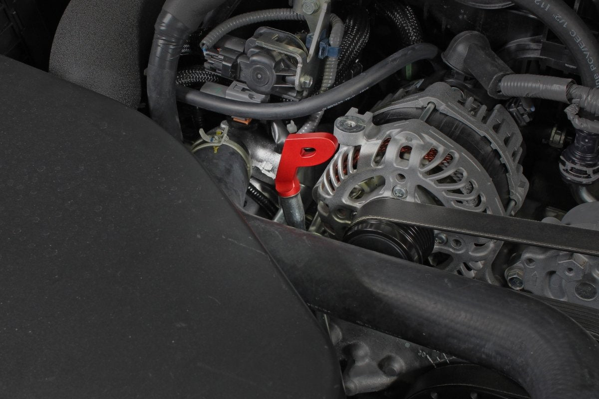 Perrin Aluminum [15-26 WRX] "P" Style Dip Stick Handle Red Finish FA20 / FA24