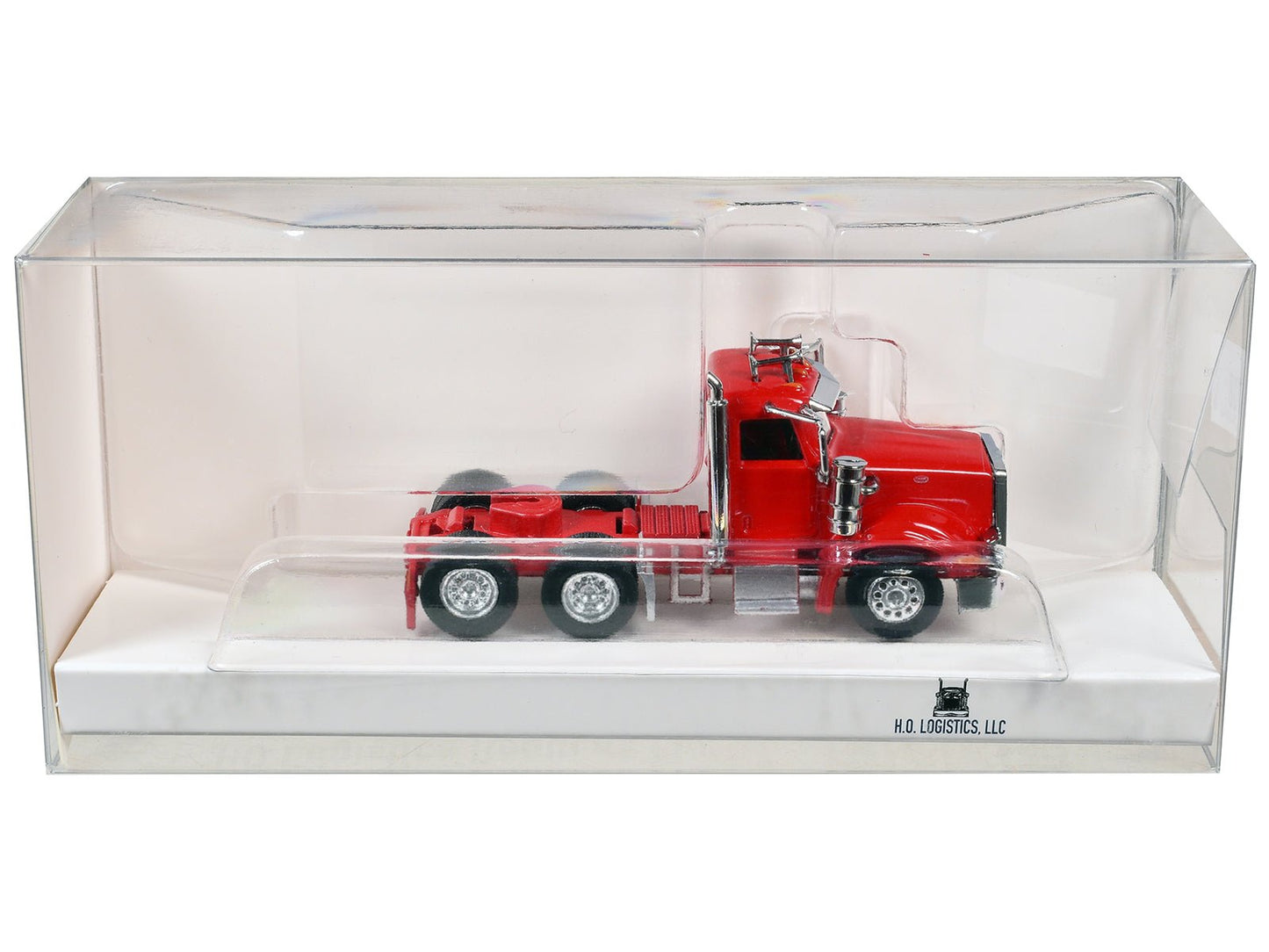 Peterbilt 367 Day Cab Red 1/87 (HO) Scale Plastic Model Car by HO Logistics  free shipping USA