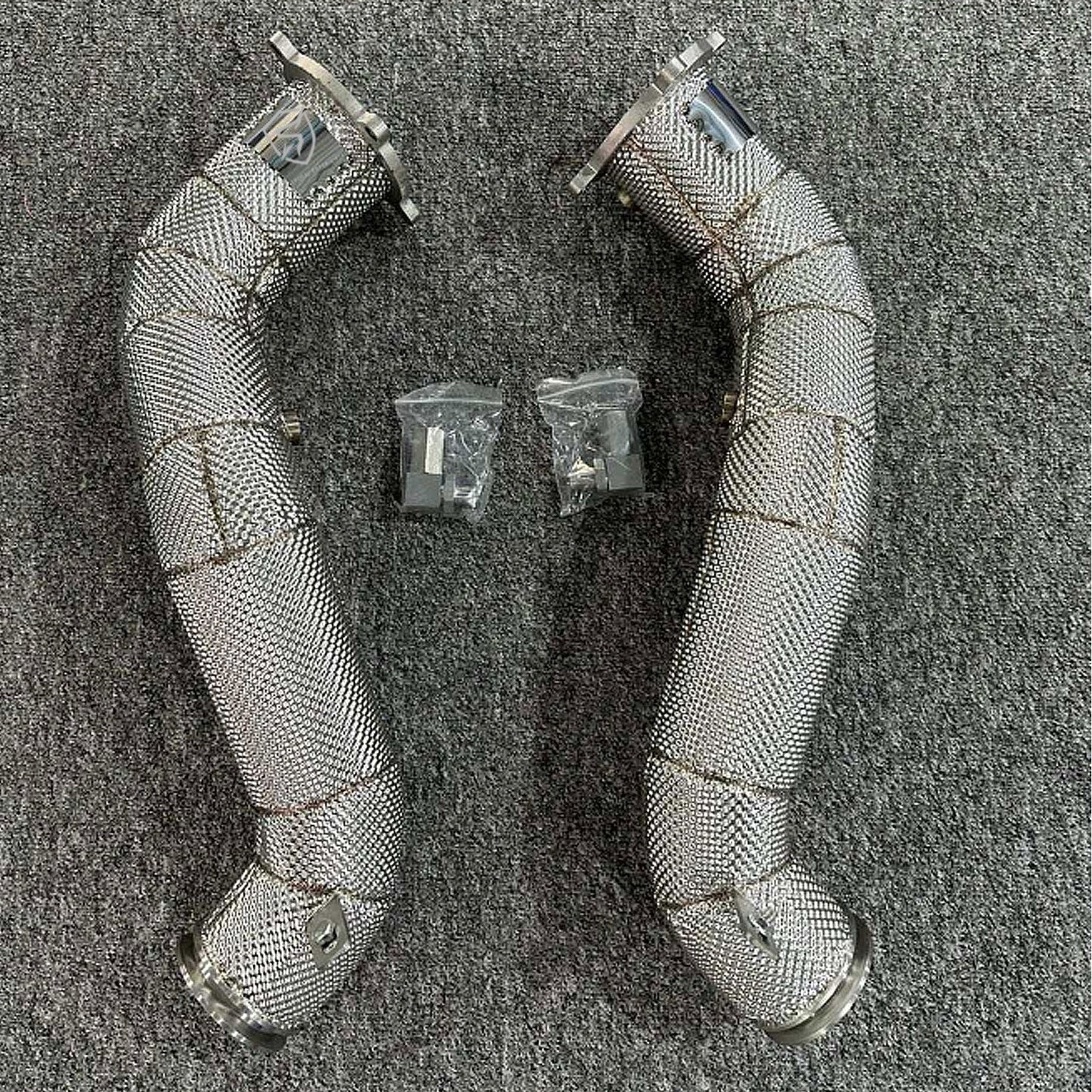 Catless Hi Flow Heat Shield Downpipes For McLaren 720s 4.0T