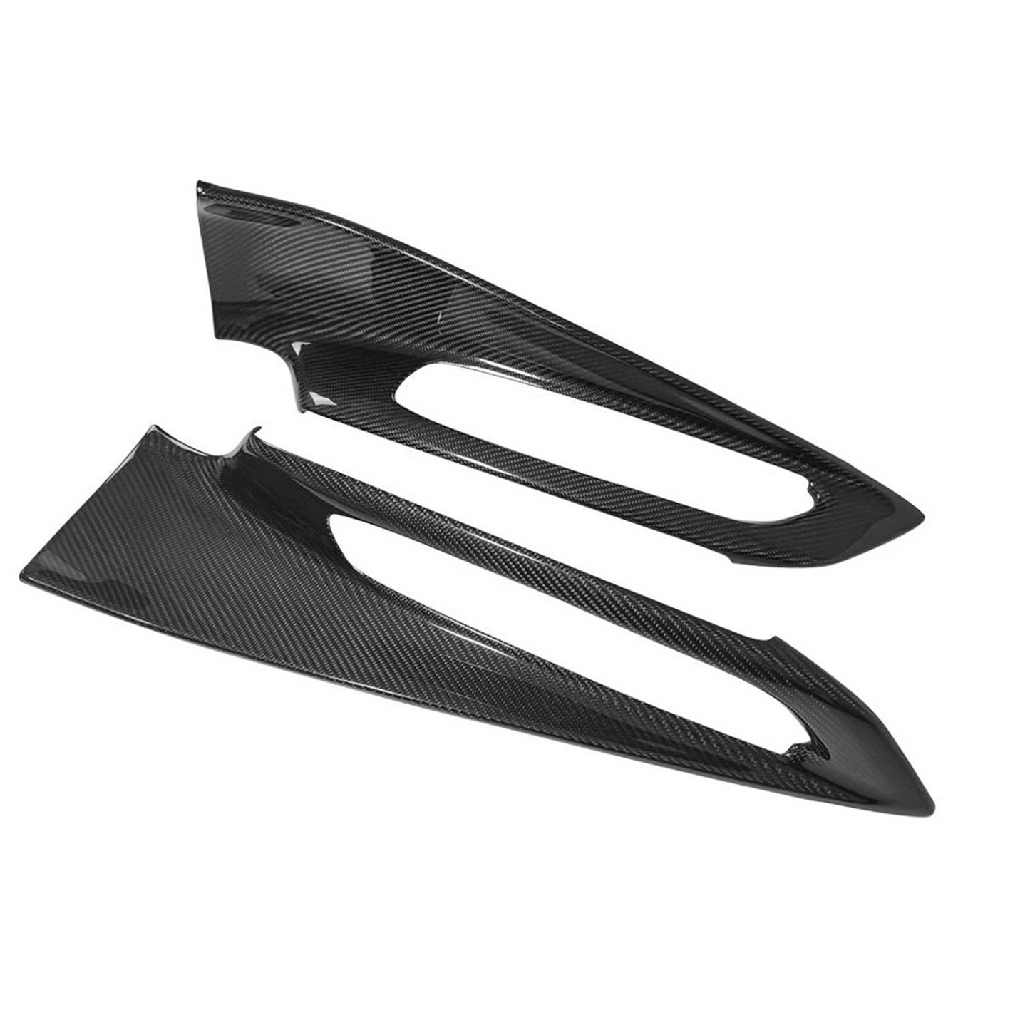 Dry Carbon Fiber Interior Door Bow Cover Trim for Chevrolet Corvette C8