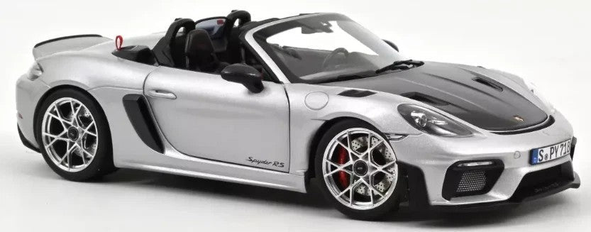 Norev 2023 Porsche 718 Spyder RS w/ Weissach Package GT Silver Metallic 1:18