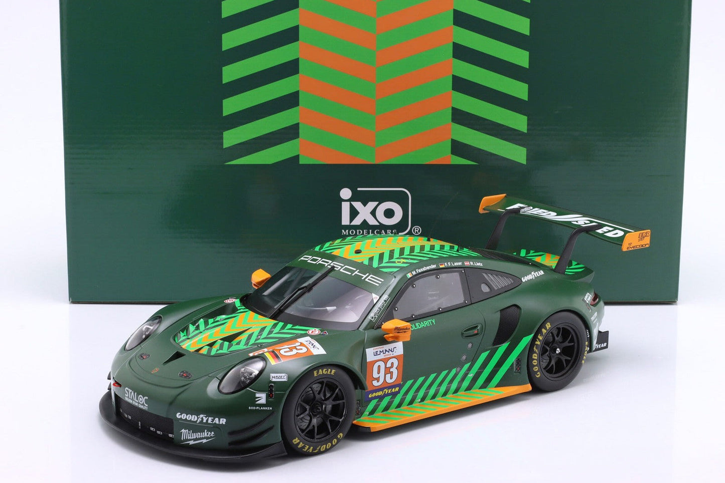 Ixo Porsche 911 991.2 GT3 RSR 4.0L Team Proton Competition ELMS #93 Le Mans 2020 1:12