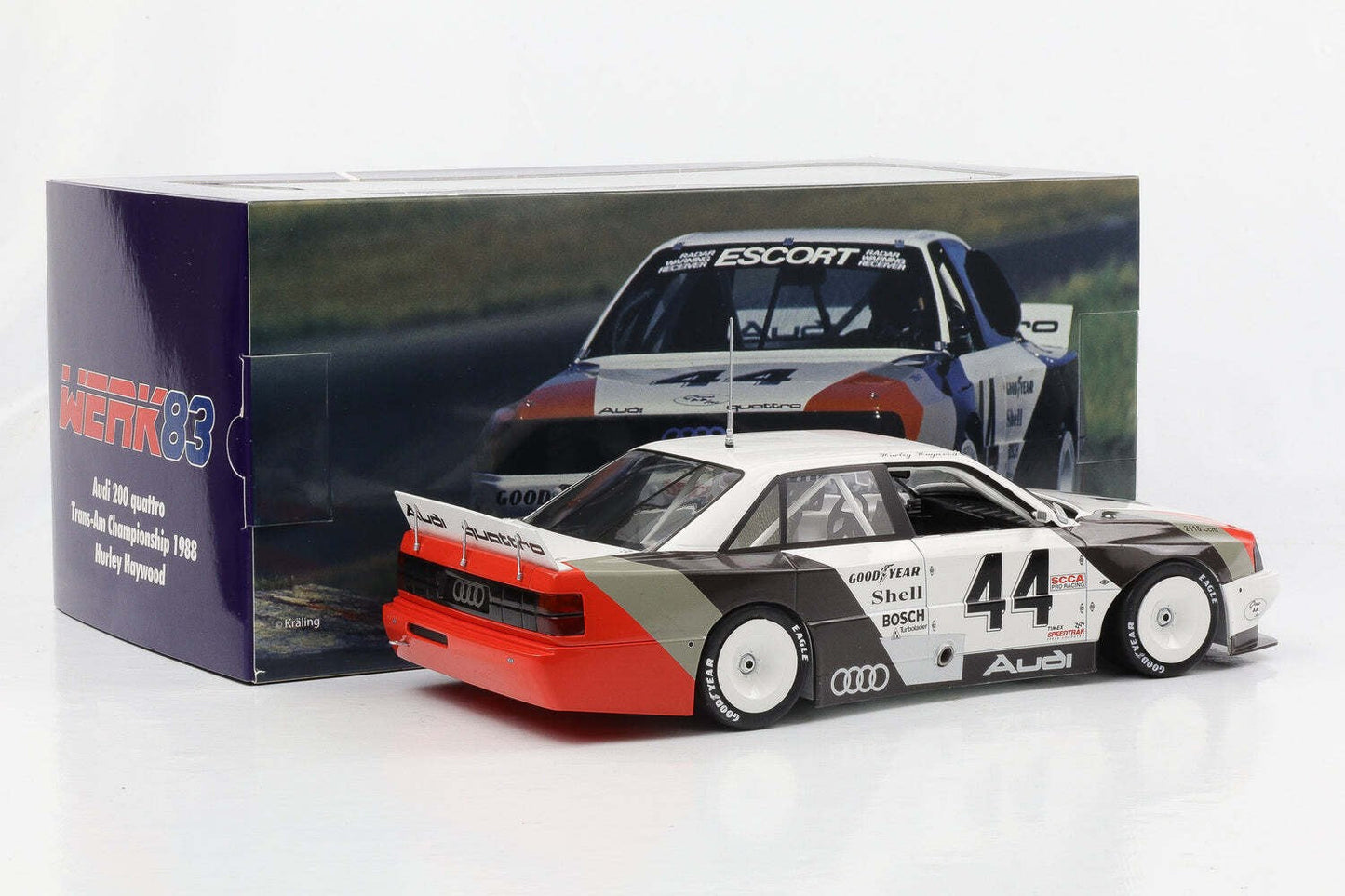 Werk83 Audi 200 Quattro Team Audisport #4 Haywood Dallas Trans-Am 1988 1:18