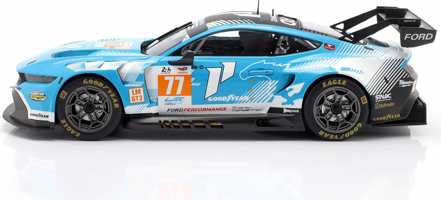 Ixo Ford Mustang GT3 Coyote #77 Team Proton Competition 24hr Le Mans 2024 1:18