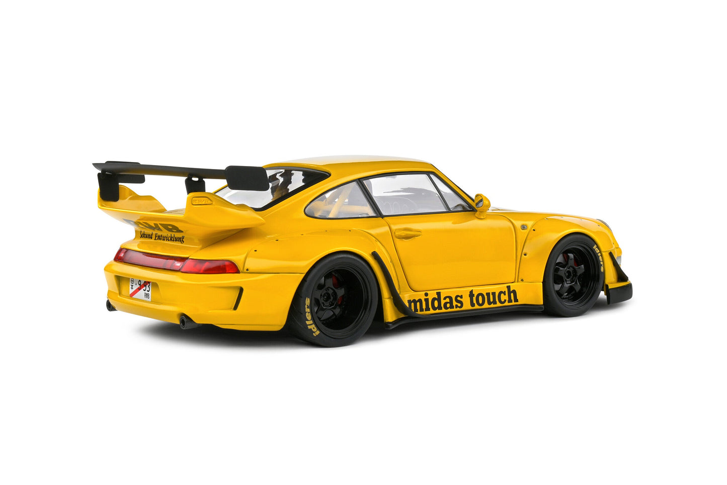 Solido 2023 Porsche 911 993 RWB Bodykit "Midas Touch" Yellow 1:18