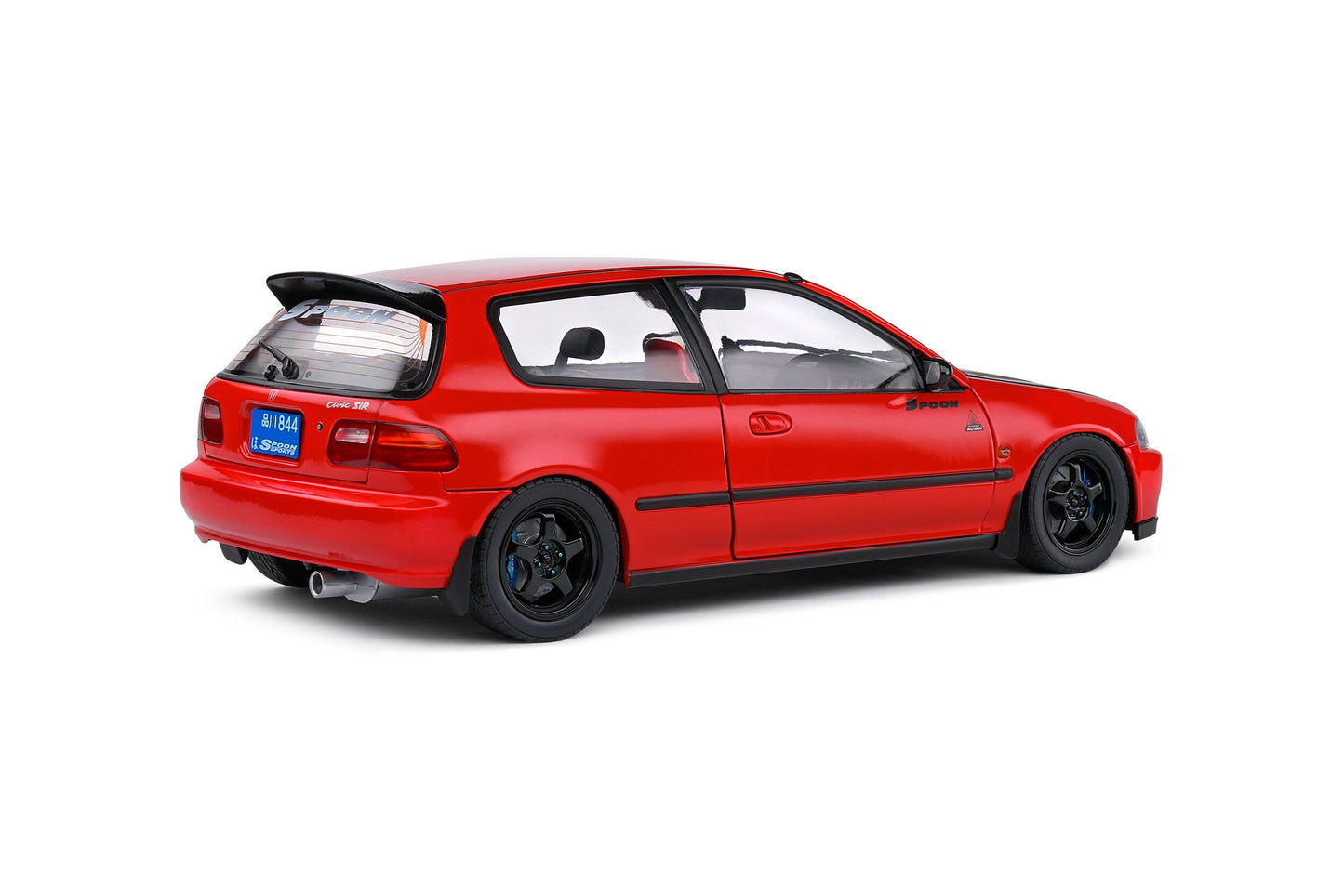 Solido 1991 Honda Civic EG6 Spoon Version Red w/ Black Hood 1:18