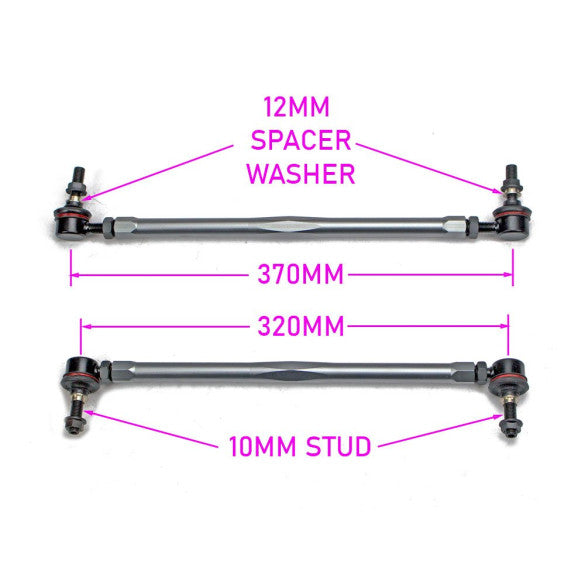Godspeed Nissan Rogue 2013-19 Front Anti-Sway Bar Adjustable Links, OE Replacement