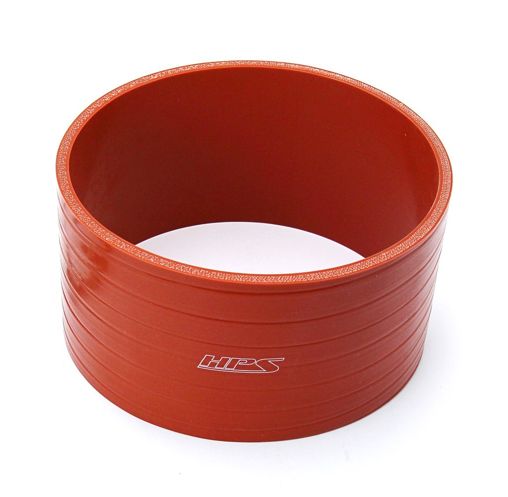 HPS Performance Products HPS 5" (127mm) ID Silicone Straight Coupler Hose, Ultra High Temp 4-ply Aramid Reinforced, Max. Temperature Rating 500F