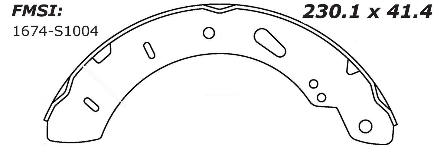 Porterfield Brake Shoes for 2014 FORD FOCUS R/Drum