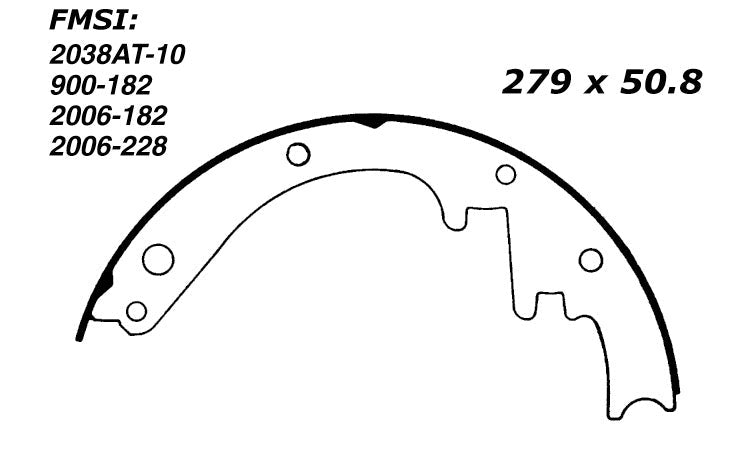 Porterfield Brake Shoes for 1955 CHEVROLET CORVETTE