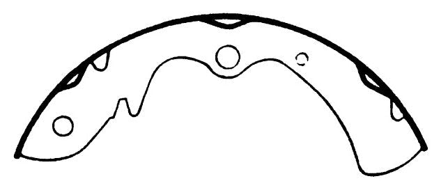 Porterfield Brake Shoes for 1975 MAZDA RX 2