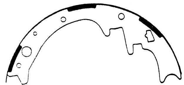 Porterfield Brake Shoes for 1986 DODGE DAKOTA 4WD 10'' Rear Shoe